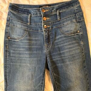 Refuge High Rise Blue Denim Skinny Jeans
